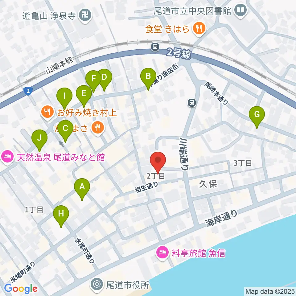 尾道B×B周辺の駐車場・コインパーキング一覧地図