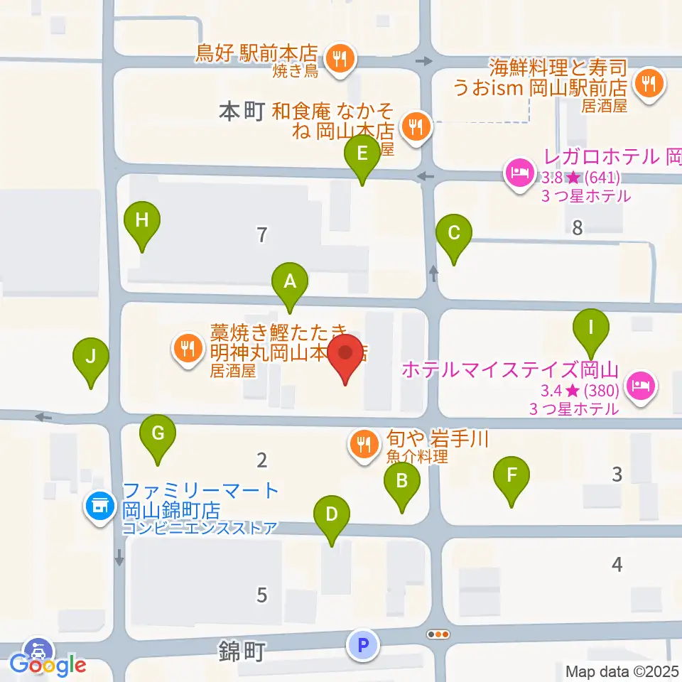 クレイジーママ セカンドルーム周辺の駐車場・コインパーキング一覧地図