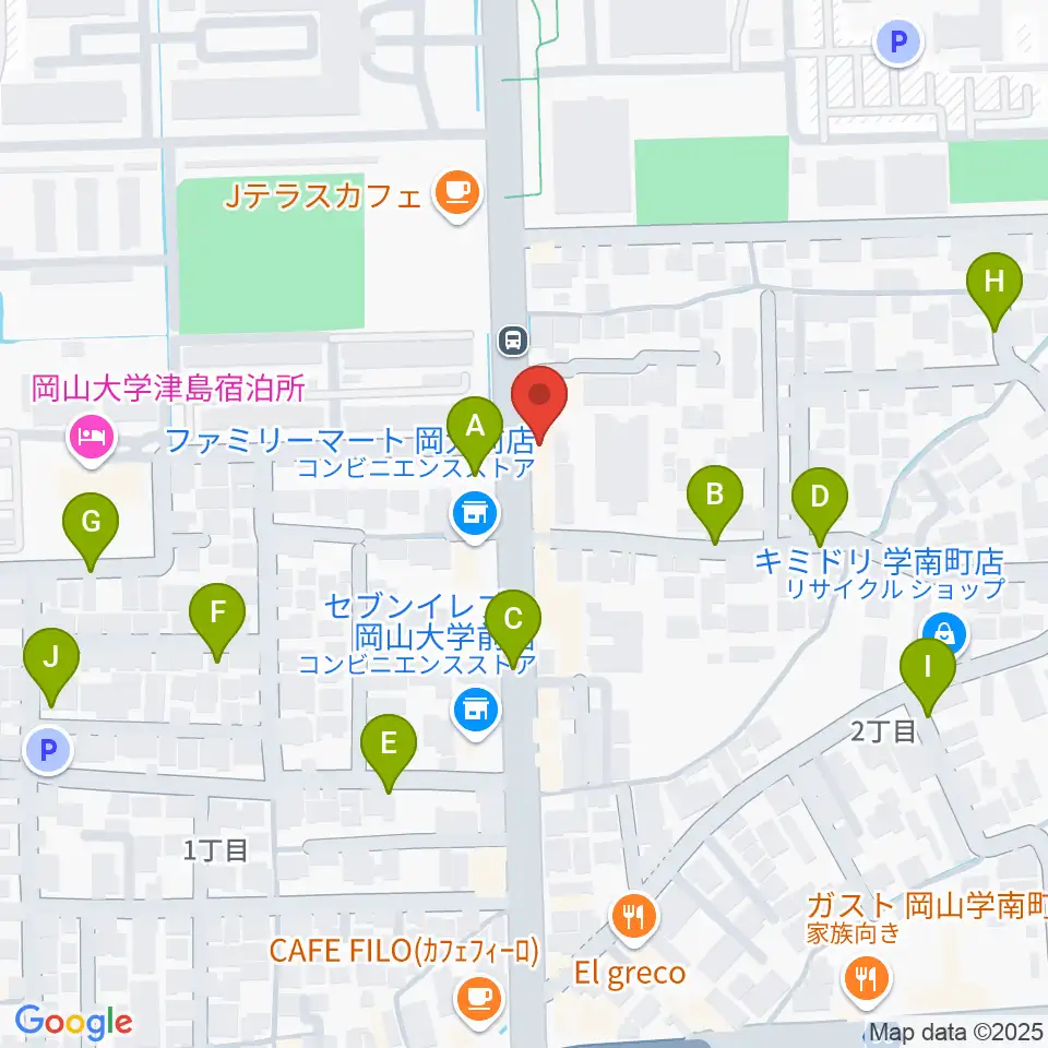岡山ペパーランド周辺の駐車場・コインパーキング一覧地図