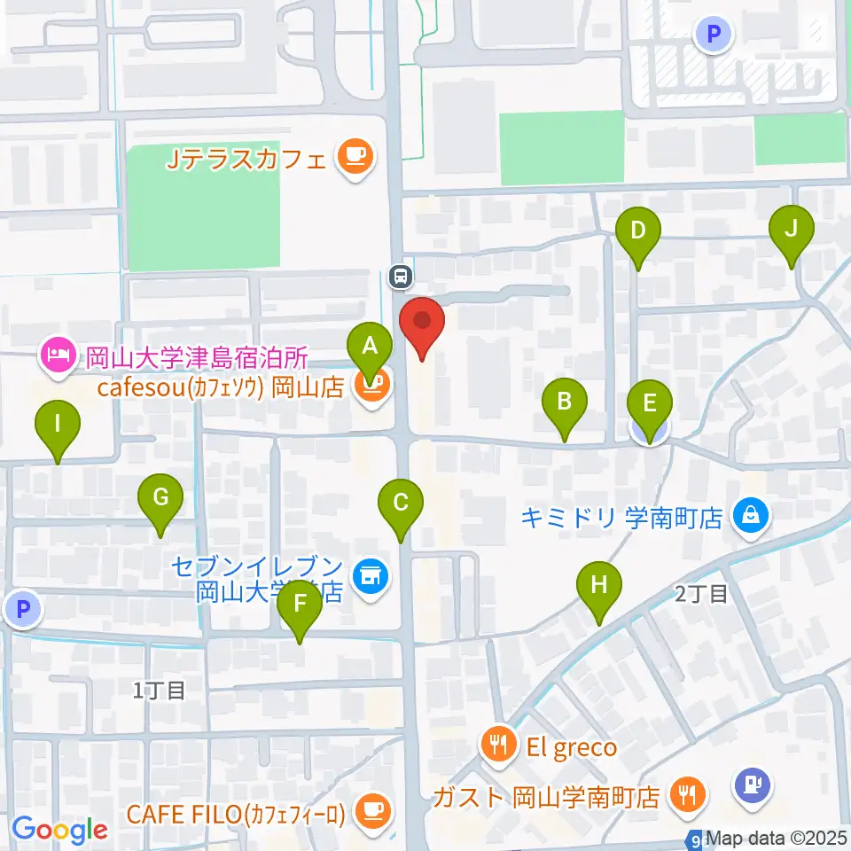 岡山ペパーランド周辺の駐車場・コインパーキング一覧地図