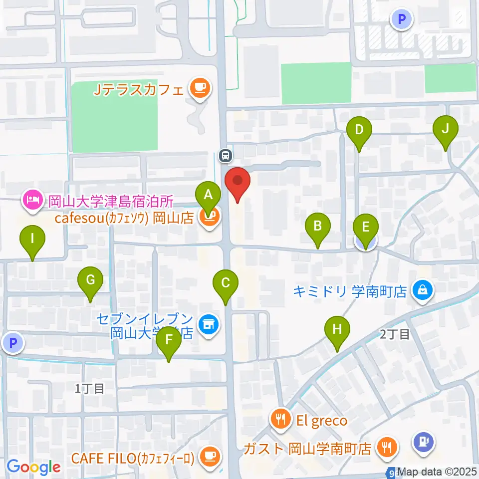 岡山ペパーランド周辺の駐車場・コインパーキング一覧地図