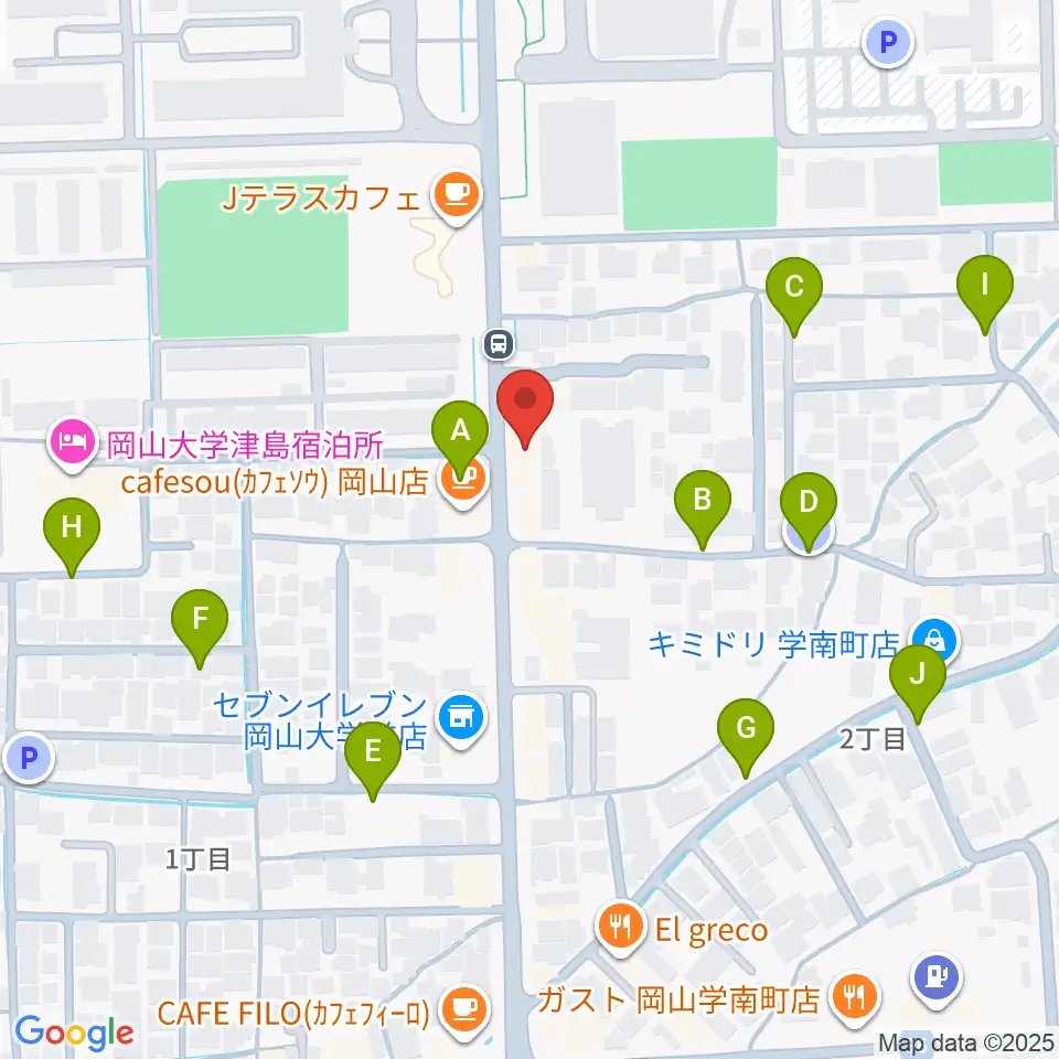 岡山ペパーランド周辺の駐車場・コインパーキング一覧地図