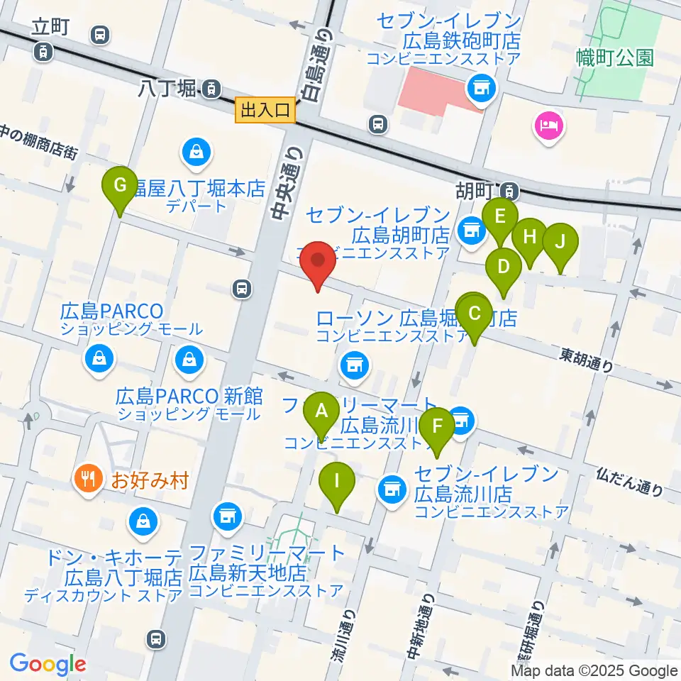 広島セカンドクラッチ周辺の駐車場・コインパーキング一覧地図