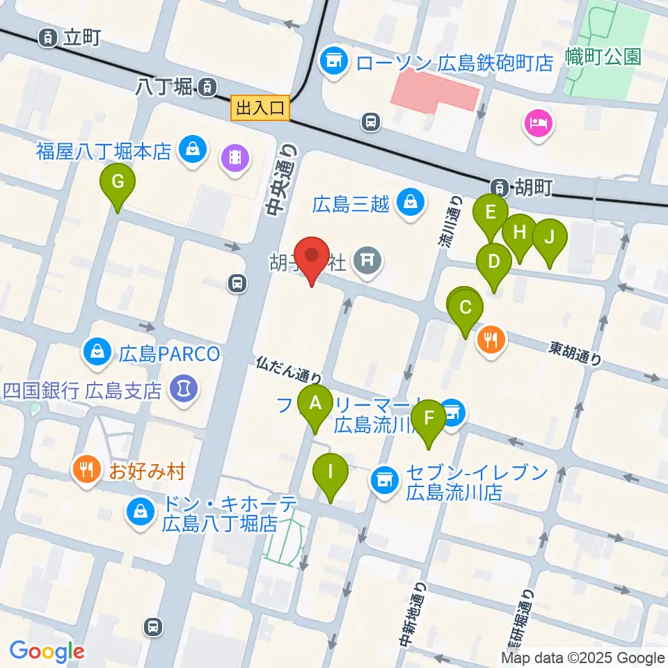 広島セカンドクラッチ周辺の駐車場・コインパーキング一覧地図