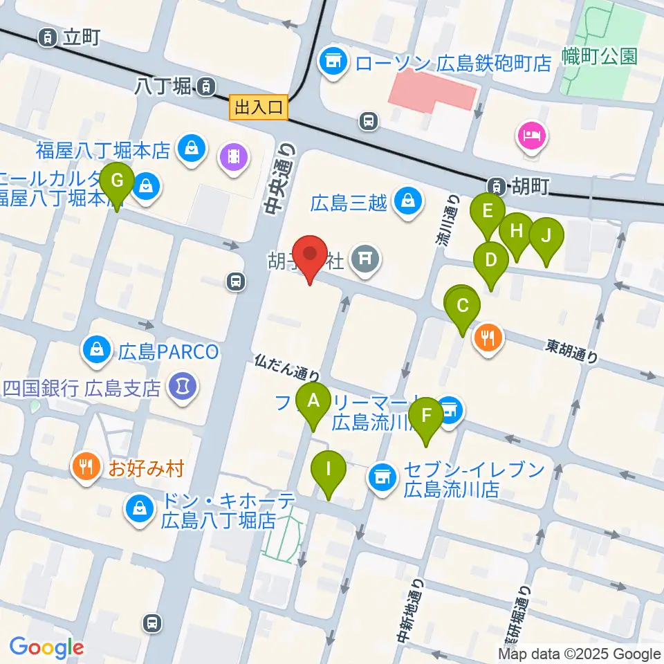広島セカンドクラッチ周辺の駐車場・コインパーキング一覧地図
