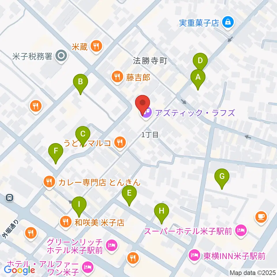 米子アズティックラフズ周辺の駐車場・コインパーキング一覧地図