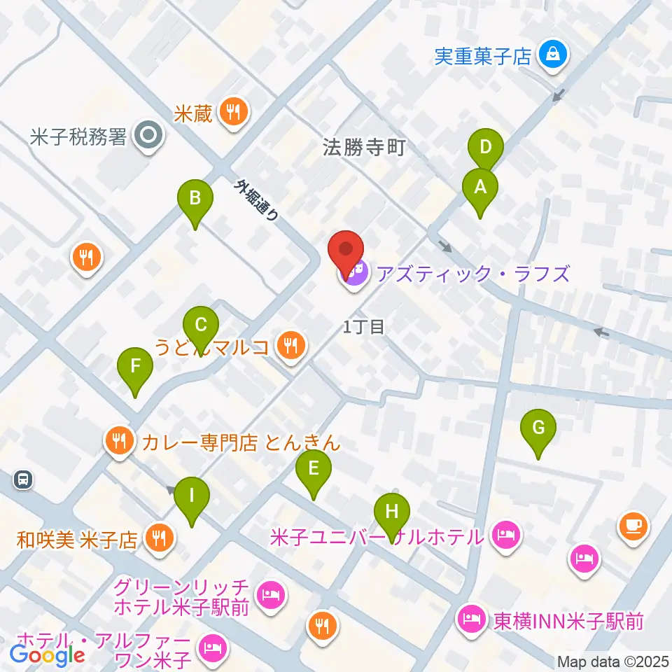 米子アズティックラフズ周辺の駐車場・コインパーキング一覧地図