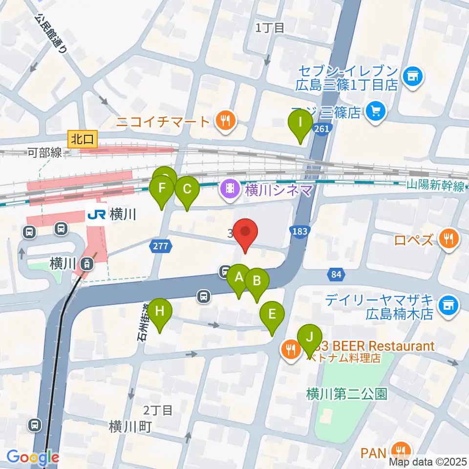 横川アップルジャム周辺の駐車場・コインパーキング一覧地図