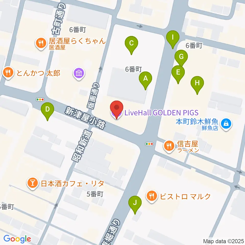 新潟GOLDEN PIGS周辺の駐車場・コインパーキング一覧地図