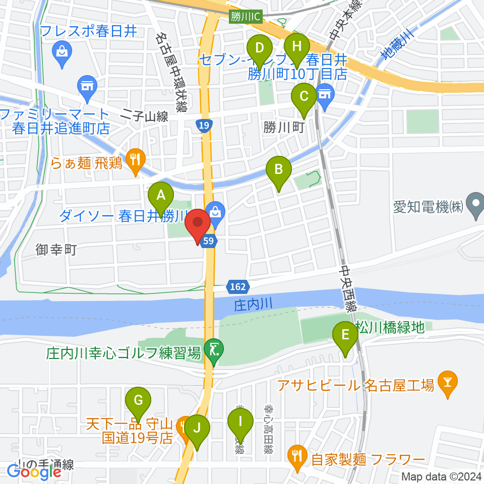 GSPスタジオ周辺の駐車場・コインパーキング一覧地図