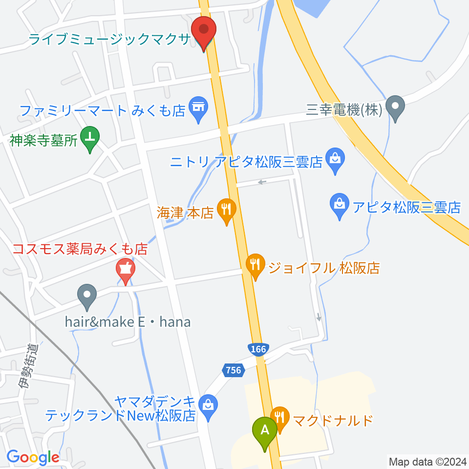 松阪マクサ周辺の駐車場・コインパーキング一覧地図