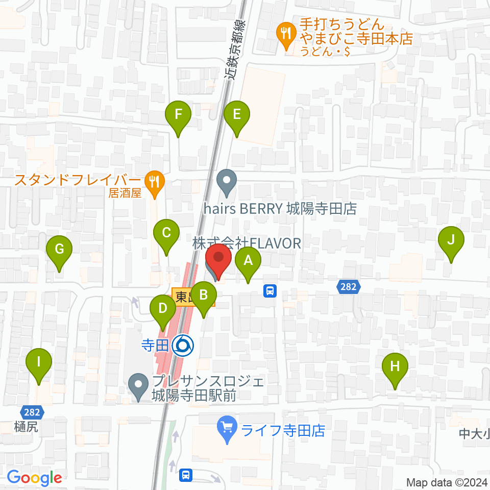 スタジオフレイバー周辺の駐車場・コインパーキング一覧地図