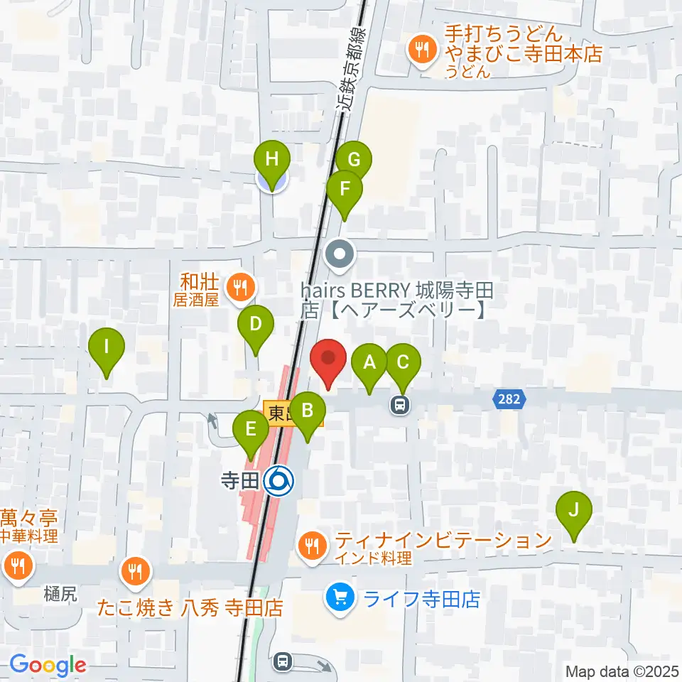 スタジオフレイバー周辺の駐車場・コインパーキング一覧地図