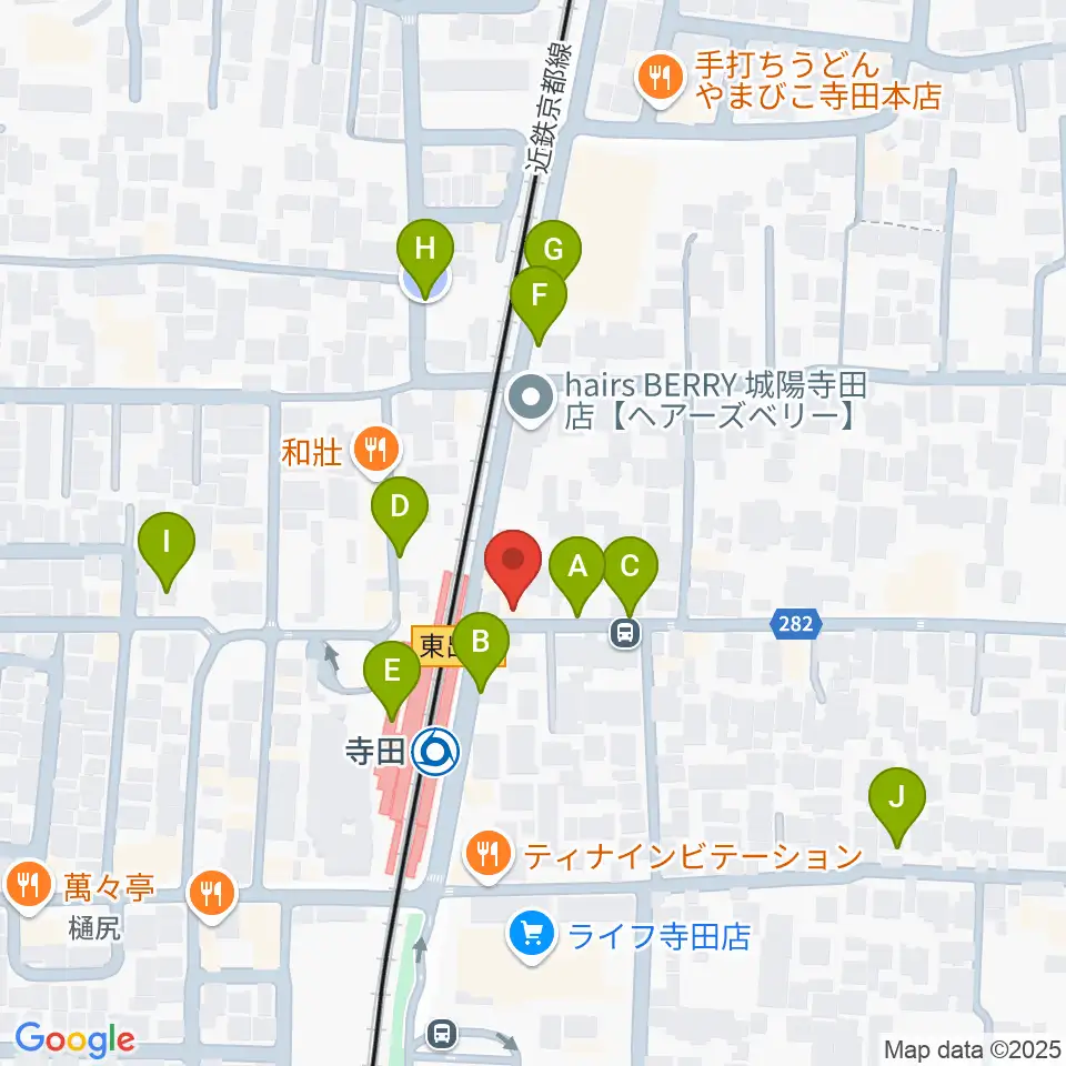 スタジオフレイバー周辺の駐車場・コインパーキング一覧地図