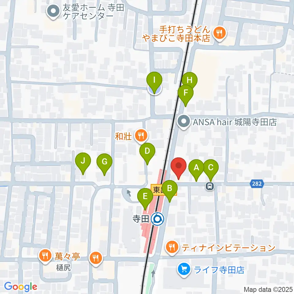 スタジオフレイバー周辺の駐車場・コインパーキング一覧地図