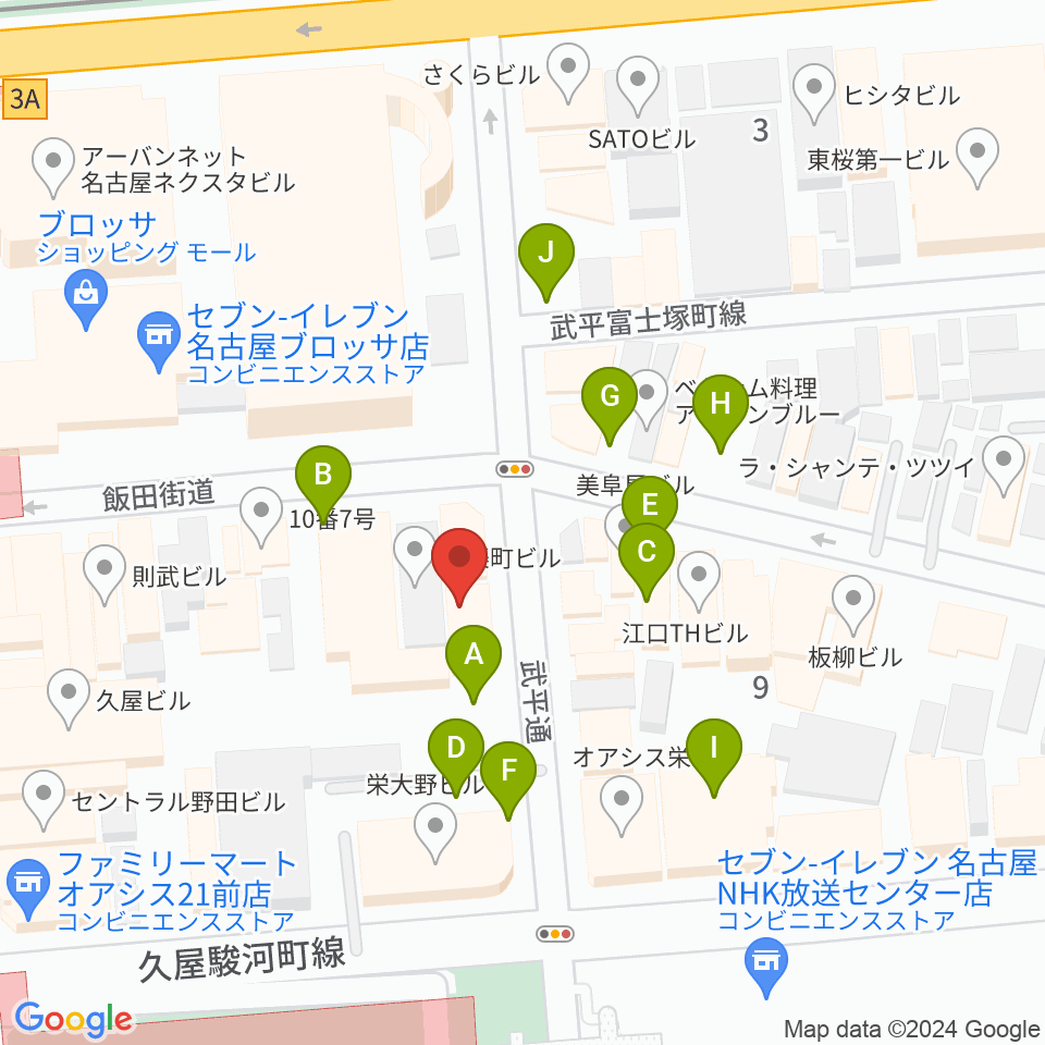 Jazz inn LOVELY周辺の駐車場・コインパーキング一覧地図