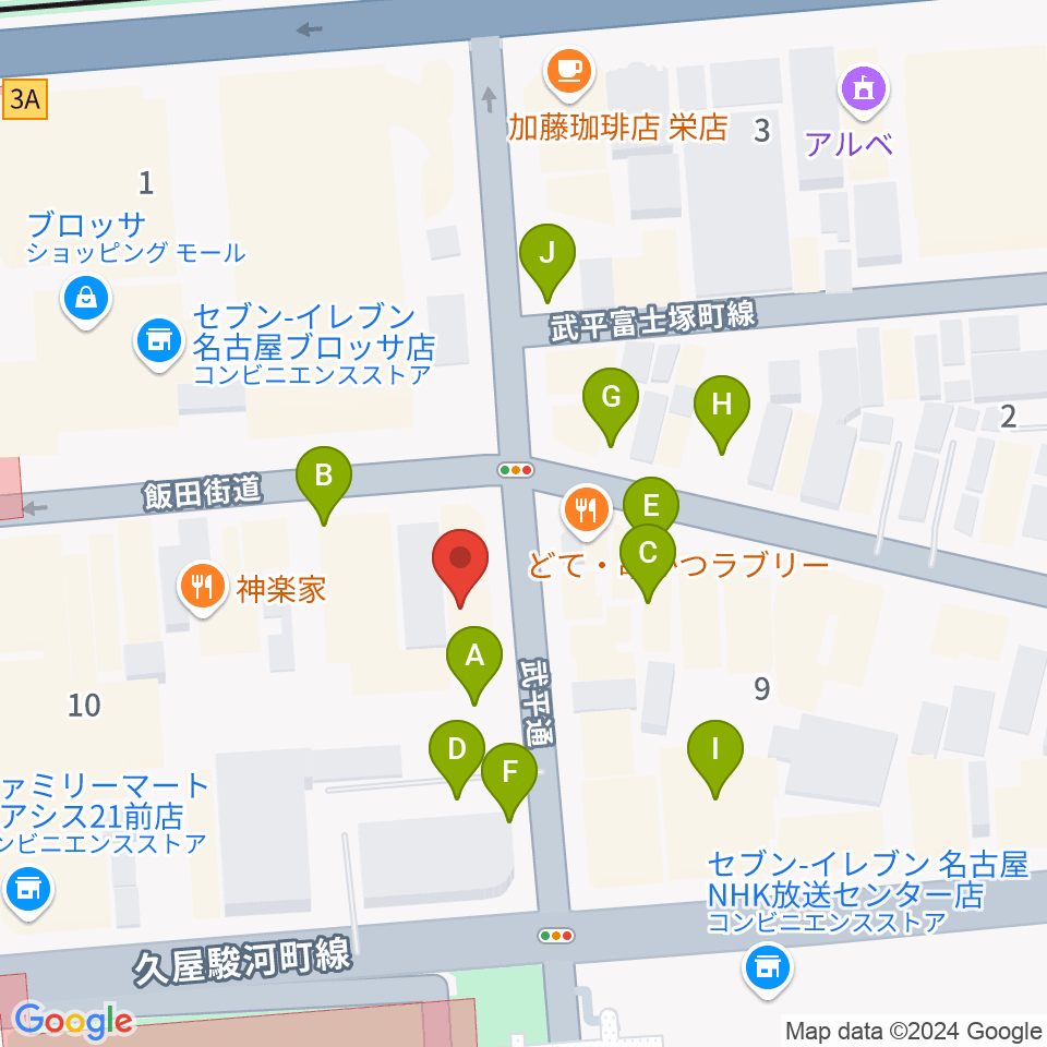 Jazz inn LOVELY周辺の駐車場・コインパーキング一覧地図