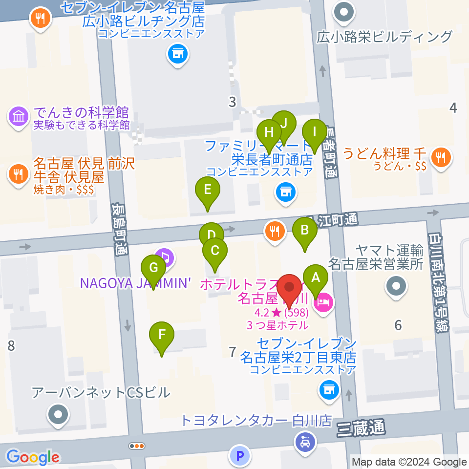 名古屋R&B Melrose周辺の駐車場・コインパーキング一覧地図