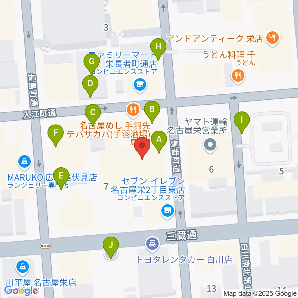 名古屋R&B Melrose周辺の駐車場・コインパーキング一覧地図