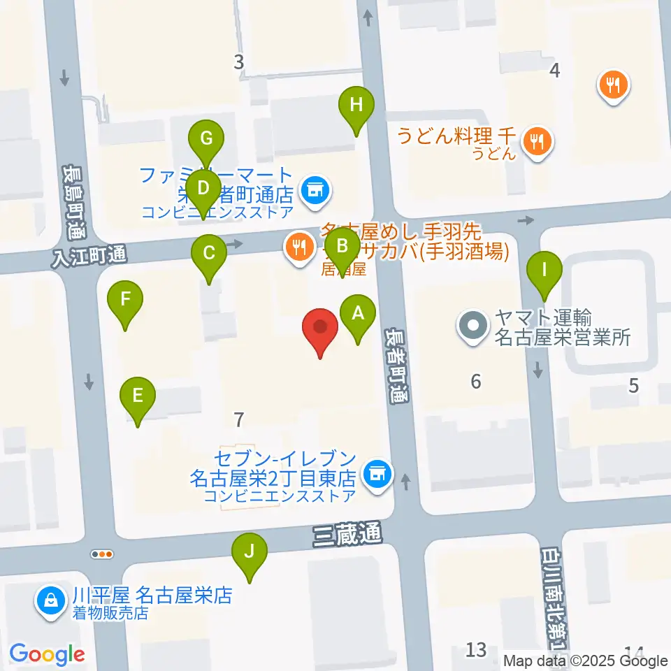 名古屋R&B Melrose周辺の駐車場・コインパーキング一覧地図