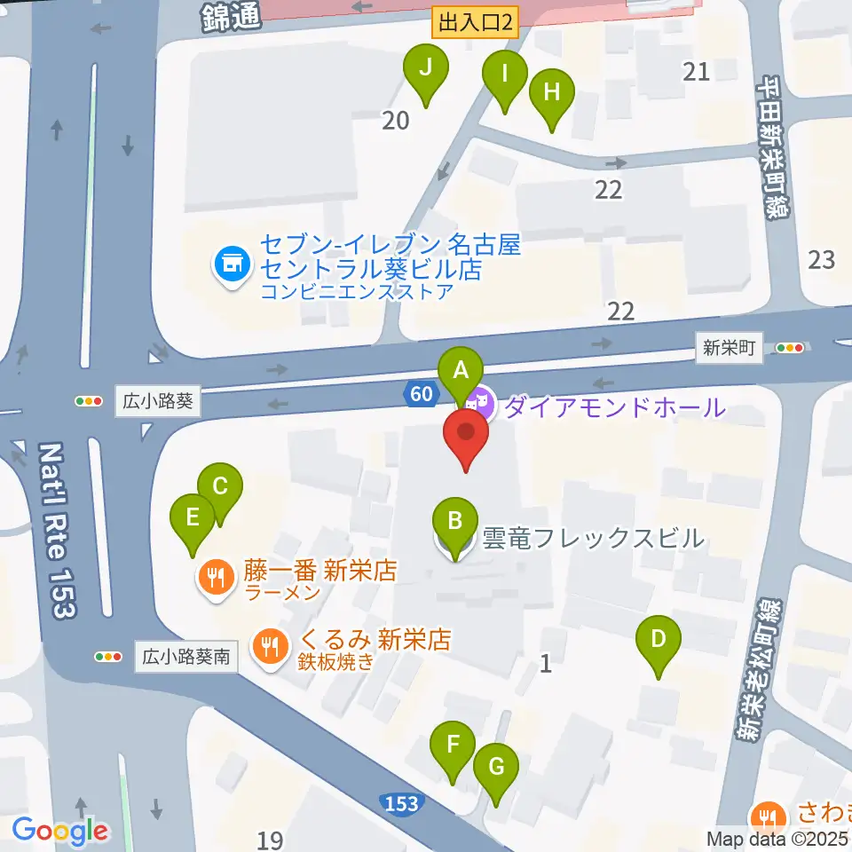 名古屋CLUB MAGO周辺の駐車場・コインパーキング一覧地図
