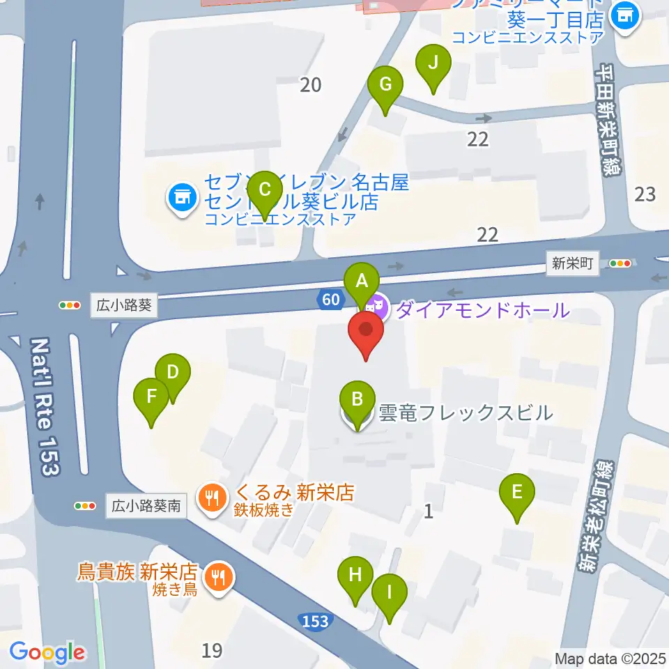 名古屋CLUB MAGO周辺の駐車場・コインパーキング一覧地図