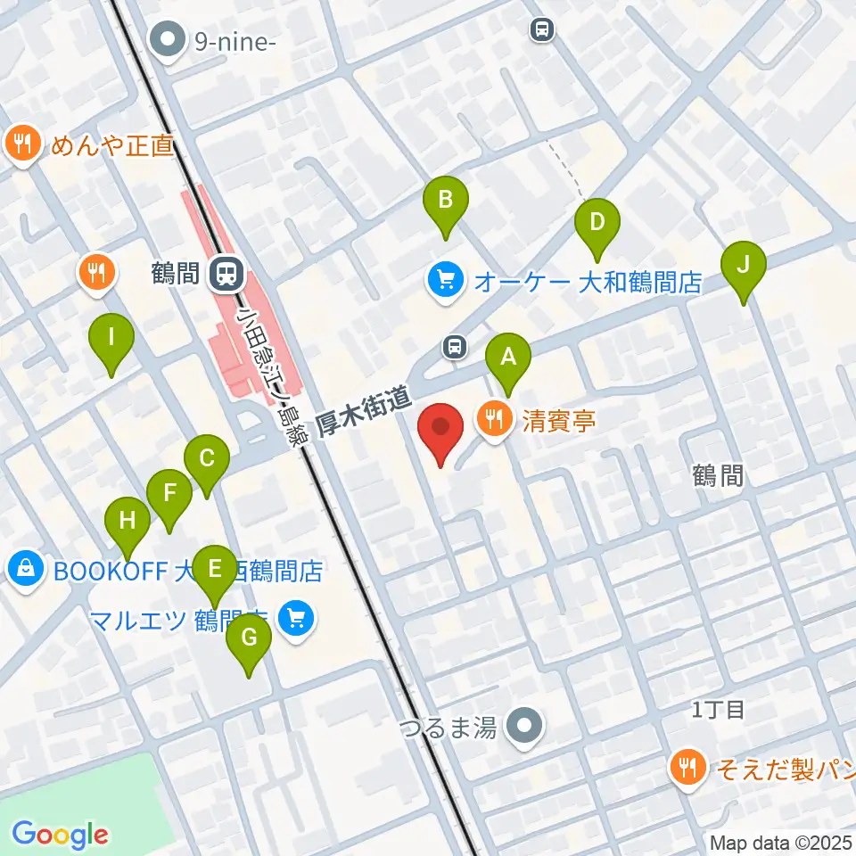 鶴間スタジオアジャ周辺の駐車場・コインパーキング一覧地図