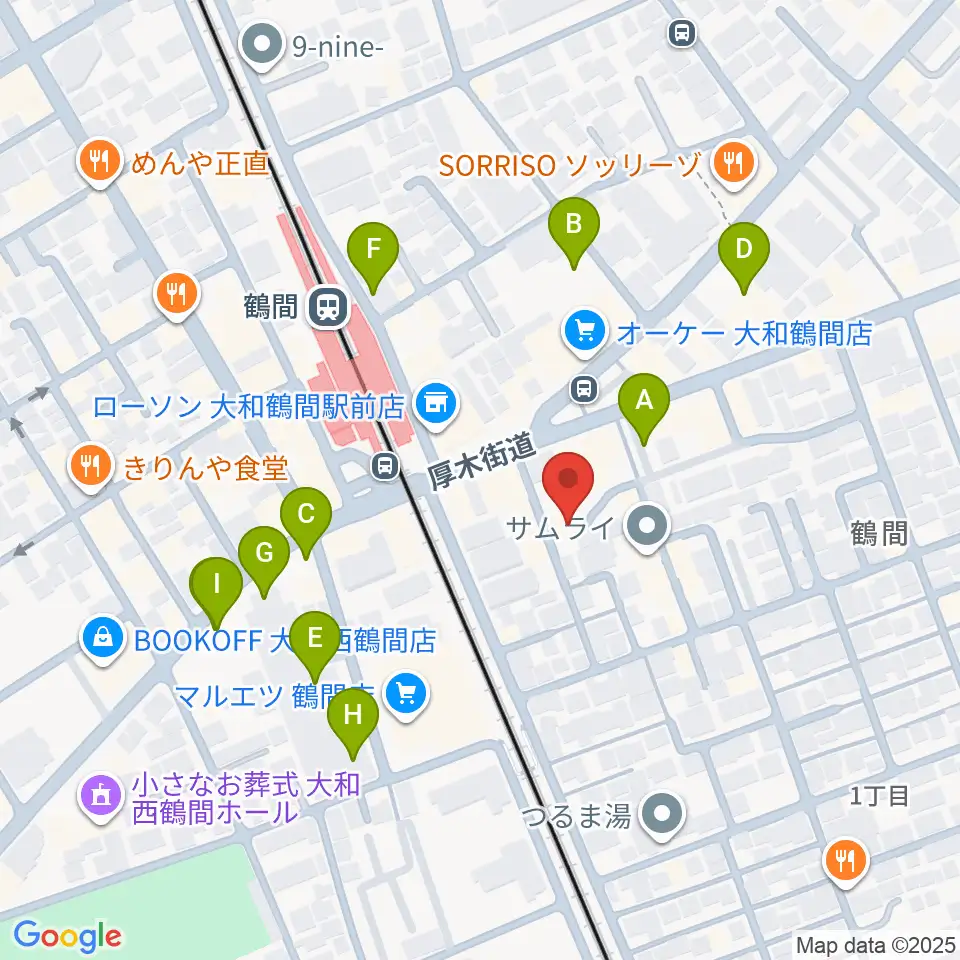 鶴間スタジオアジャ周辺の駐車場・コインパーキング一覧地図
