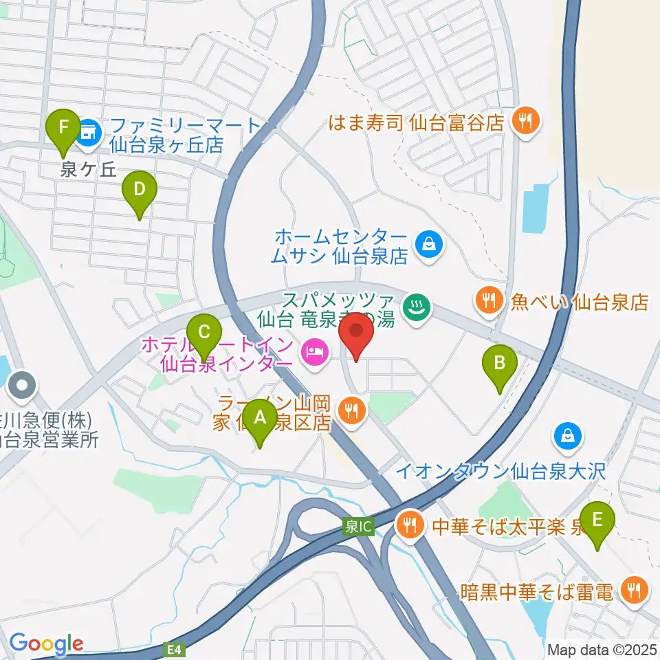 ミュージックサロンプラック周辺の駐車場・コインパーキング一覧地図