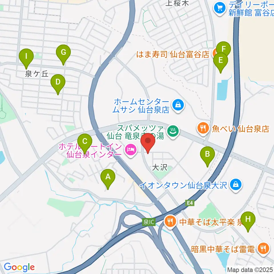 ミュージックサロンプラック周辺の駐車場・コインパーキング一覧地図