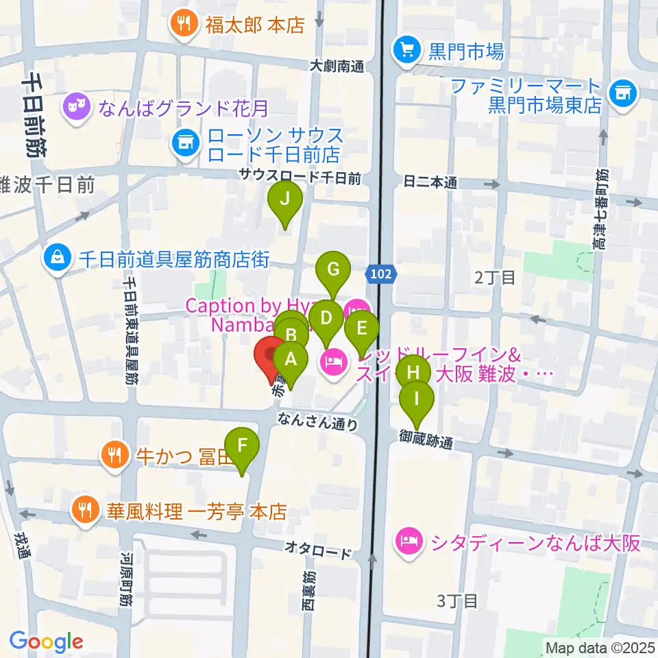 スタジオクーパー周辺の駐車場・コインパーキング一覧地図