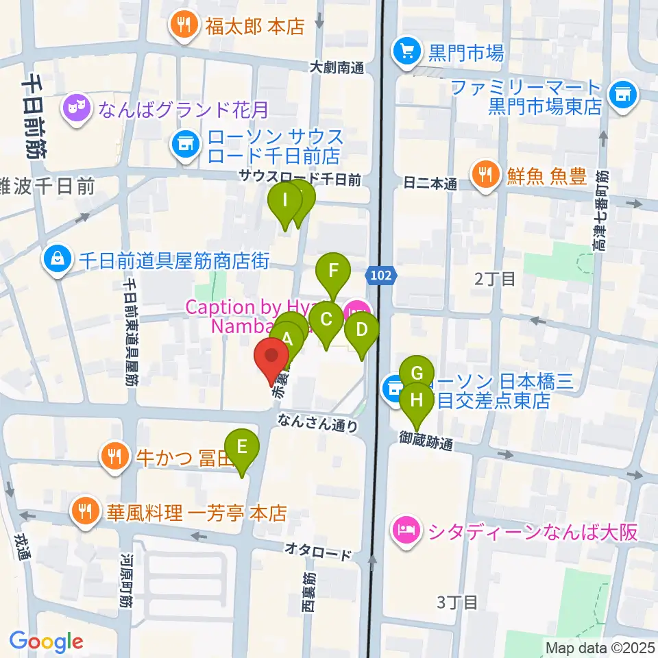 スタジオクーパー周辺の駐車場・コインパーキング一覧地図