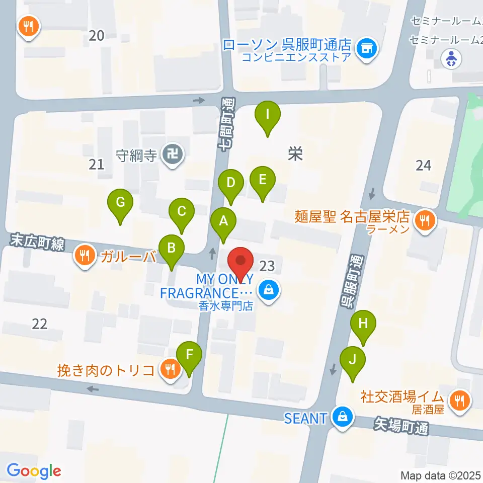 名古屋HOLIDAY NEXT周辺の駐車場・コインパーキング一覧地図