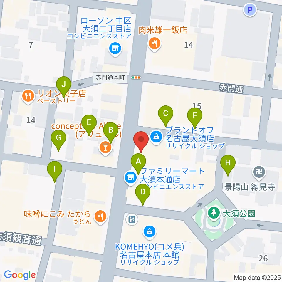 X-HALL ZEN周辺の駐車場・コインパーキング一覧地図