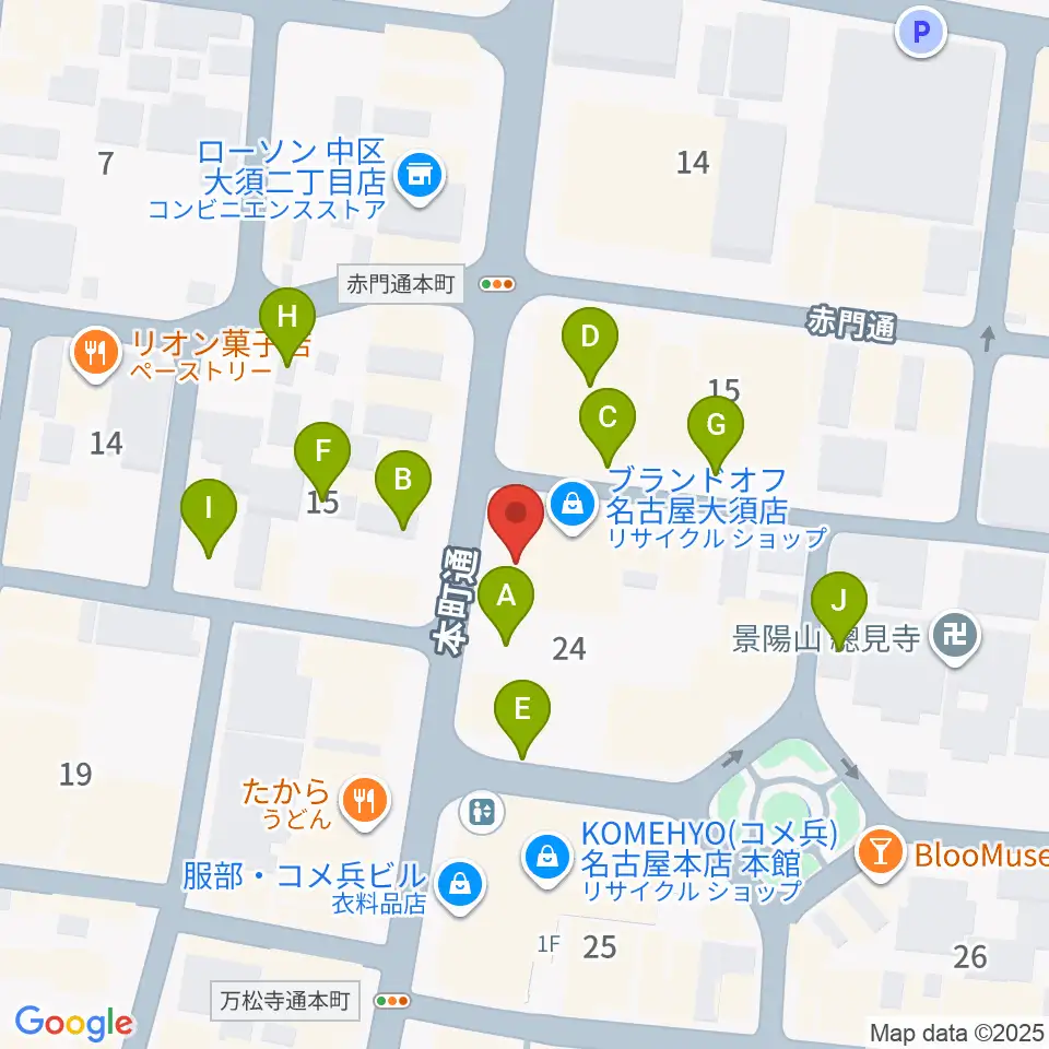 X-HALL ZEN周辺の駐車場・コインパーキング一覧地図