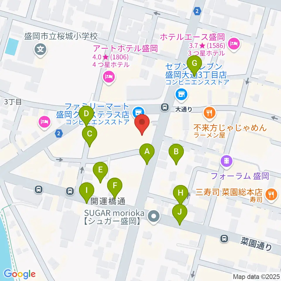 東山堂クロステラスセンター周辺の駐車場・コインパーキング一覧地図