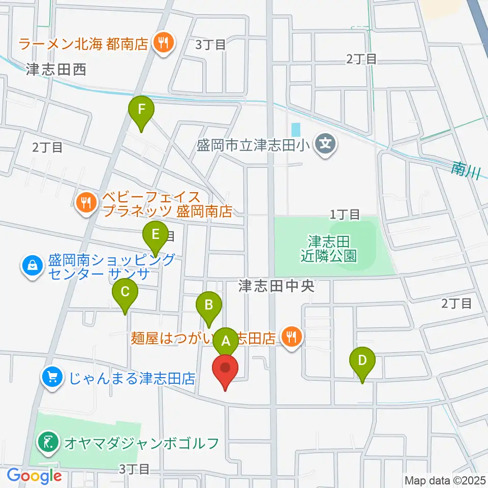 ランディア東山堂 津志田センター周辺の駐車場・コインパーキング一覧地図