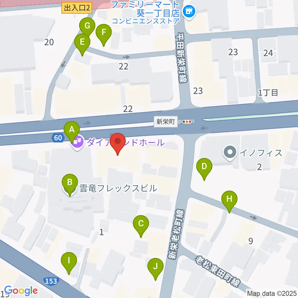 新栄Live & Lounge Vio周辺の駐車場・コインパーキング一覧地図