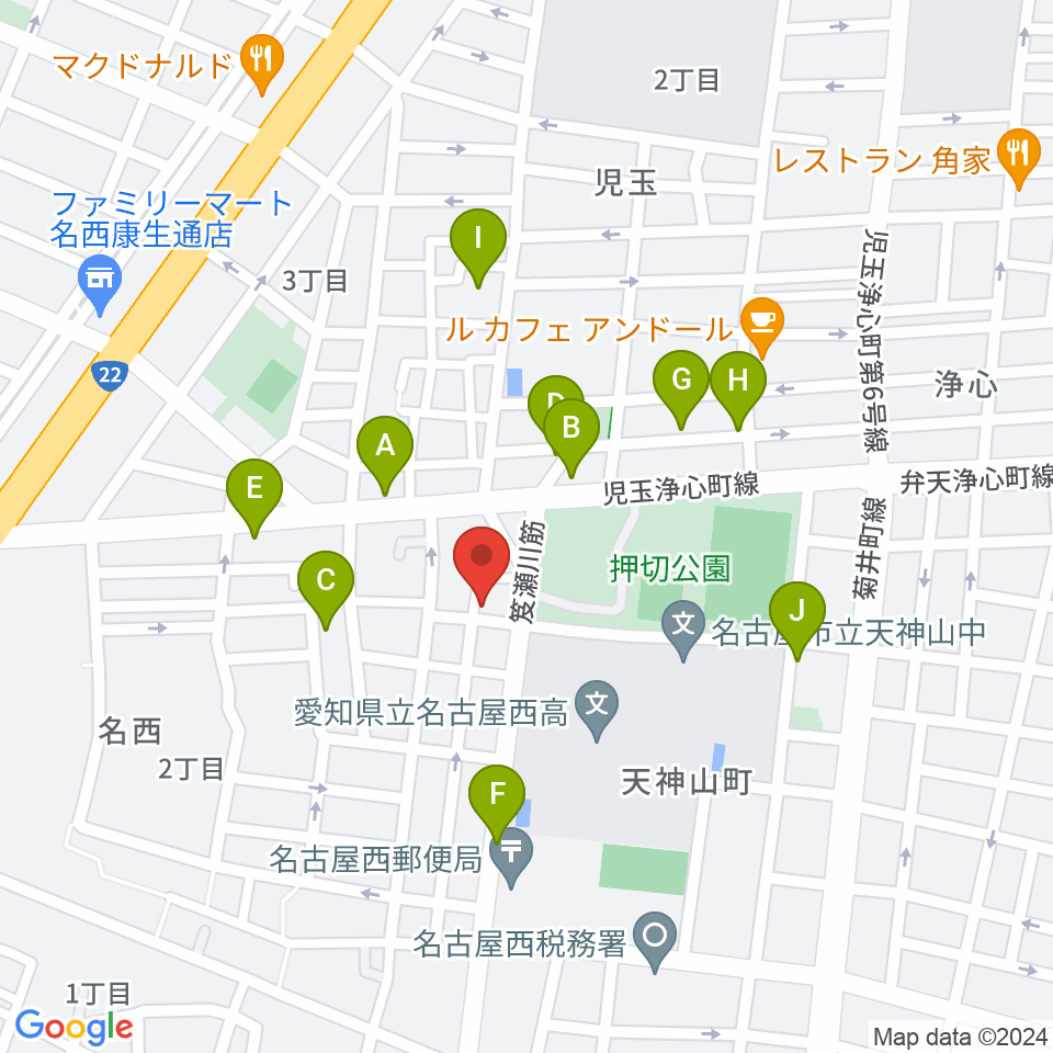 スタジオ・リリタ周辺の駐車場・コインパーキング一覧地図