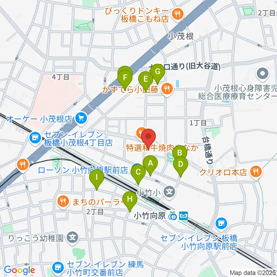 音楽教室ソラーレ小竹向原教室周辺の駐車場・コインパーキング一覧地図