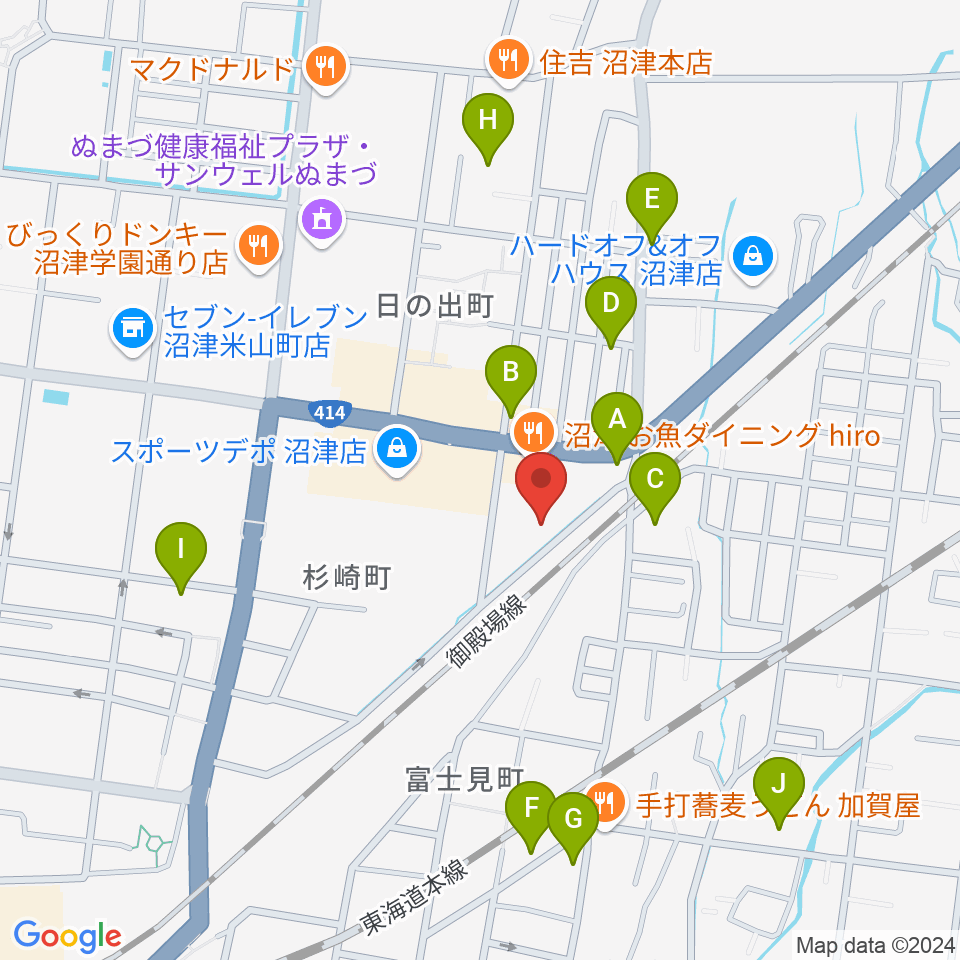 I.N.B record周辺の駐車場・コインパーキング一覧地図