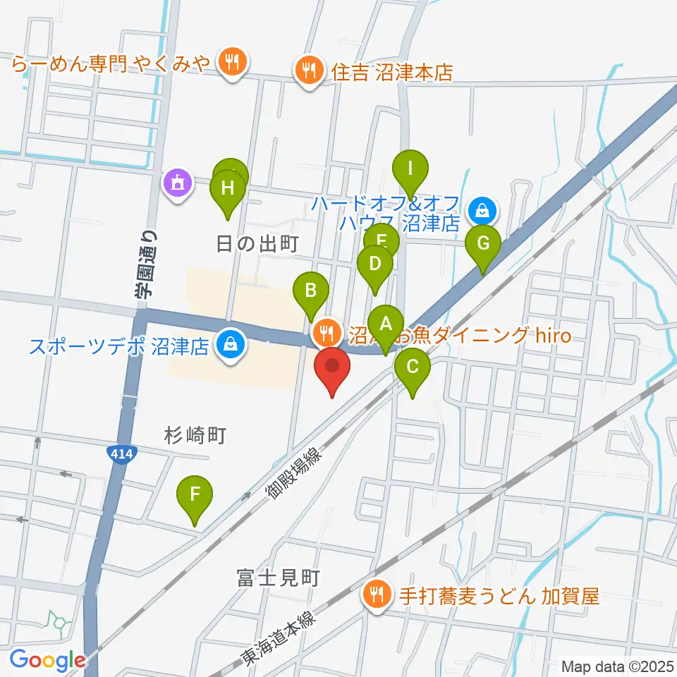 I.N.B record周辺の駐車場・コインパーキング一覧地図