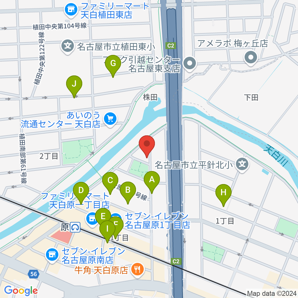 スタジオチャージ周辺の駐車場・コインパーキング一覧地図