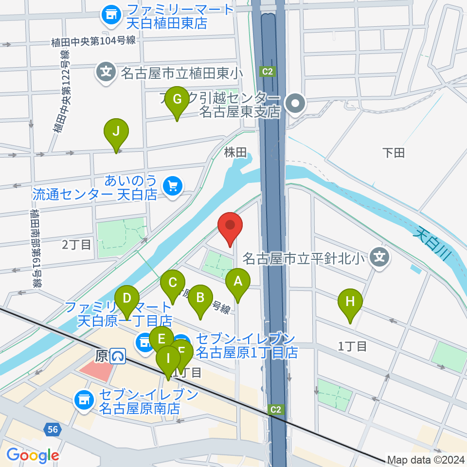 スタジオチャージ周辺の駐車場・コインパーキング一覧地図