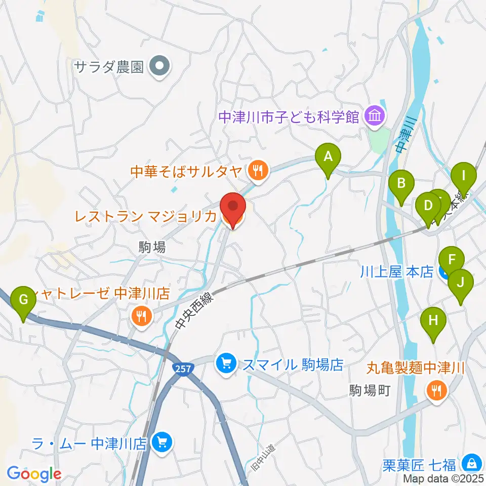 マジョリカ・バンブー周辺の駐車場・コインパーキング一覧地図