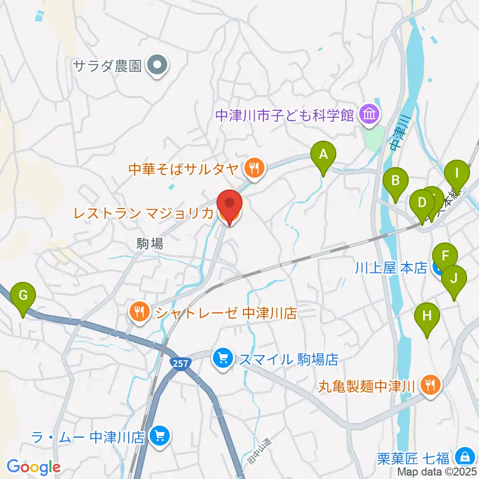 マジョリカ・バンブー周辺の駐車場・コインパーキング一覧地図