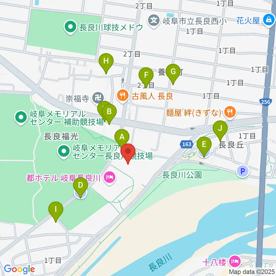 長良川国際会議場周辺の駐車場・コインパーキング一覧地図