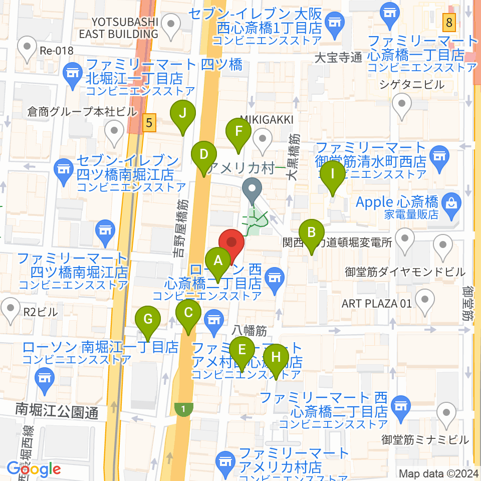 FANJ twice周辺の駐車場・コインパーキング一覧地図
