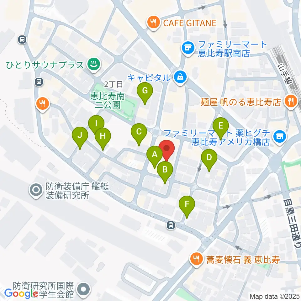 ATOゴスペル教室 恵比寿本校周辺の駐車場・コインパーキング一覧地図