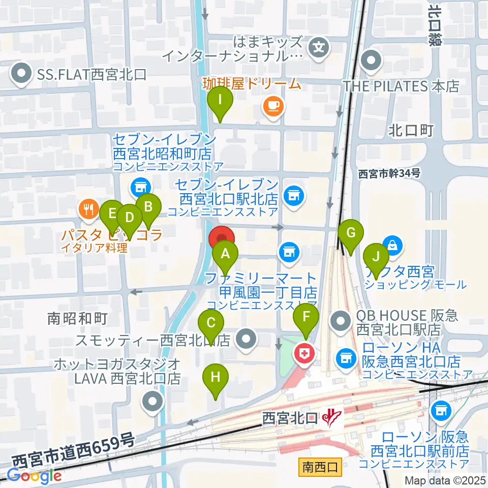 RJ&BME'S周辺の駐車場・コインパーキング一覧地図
